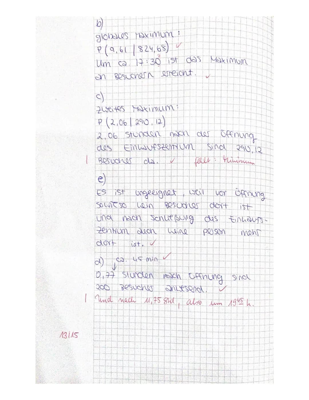 Grundkurse Mathematik 2+3 EF/2. Halbjahr
Fachlehrerin:
Name: Emily Rothemann
3. Klausur (Teil 1 - hilfsmittelfrei) B
Themen: Steigung und Ab