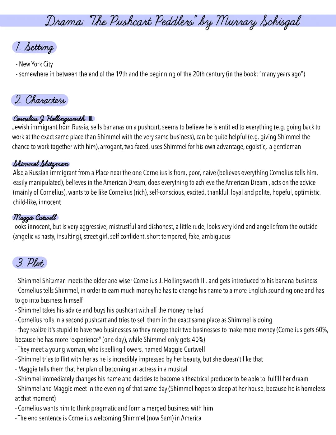 The Pushcart Peddlers Summary and PDF for Kids