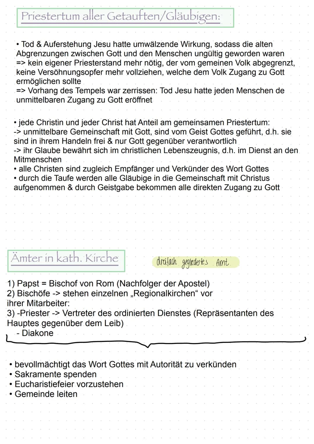 k
1. Grundvollzüge der Kirchent
h
Martyria: Verkündigung und Zeugnis
Leiturgia: Gottesdienst, Sakrament und Gebet
Diakonia: Dienst an den Ar