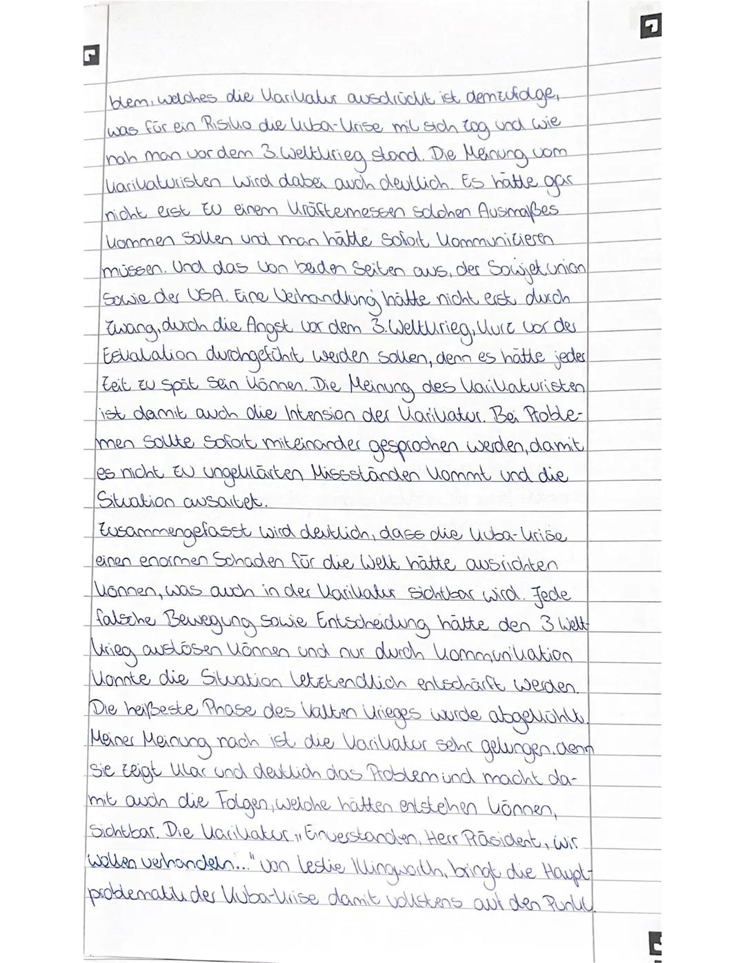 # Karikatur Kuba-Krise
Aufgaben
1. Interpretiere die Karikatur und erläutere den historischen Zusammenhang.
2. Erkläre, inwiefern die Kubakr