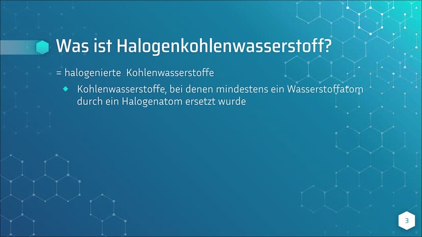 Halogenkohlenwasser-
stoffe
von Emily- Michelle Kelsch Gliederung
Was ist Halogenkohlenwasserstoff?
Eigenschaften
HKW in anderen Bereichen
G