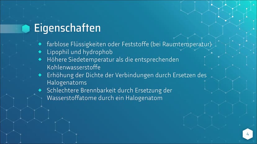 Halogenkohlenwasser-
stoffe
von Emily- Michelle Kelsch Gliederung
Was ist Halogenkohlenwasserstoff?
Eigenschaften
HKW in anderen Bereichen
G