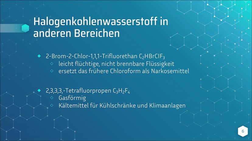 Halogenkohlenwasser-
stoffe
von Emily- Michelle Kelsch Gliederung
Was ist Halogenkohlenwasserstoff?
Eigenschaften
HKW in anderen Bereichen
G