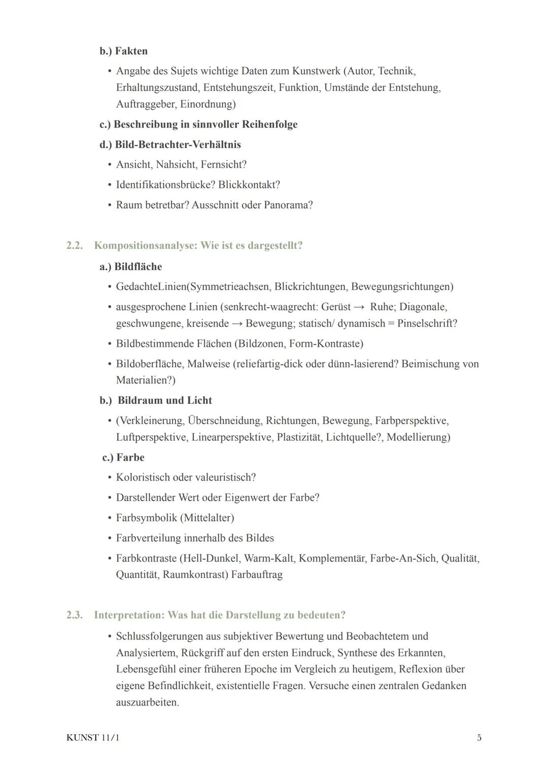@diedamitlernzetteln
Kunst Klausur 11/1
1. Fachbegriffe
2. How to Werkanalyse Sichtbarer Bestand:
2.1. Was ist dargestellt?
2.2. Komposition