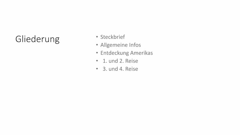 Christoph Kolumbus Gliederung
●
●
●
Steckbrief
Allgemeine Infos
Entdeckung Amerikas
1. und 2. Reise
3. und 4. Reise Steckbrief
●
●
• Geburts