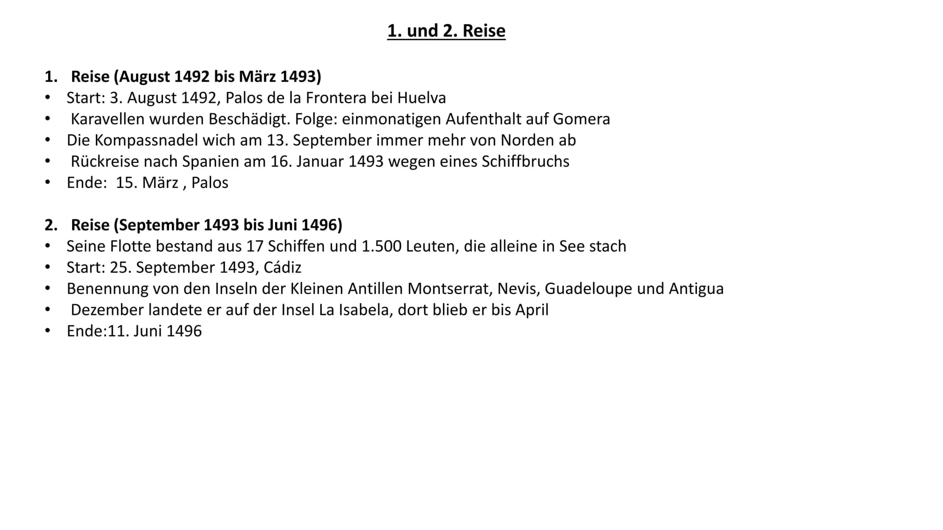 Christoph Kolumbus Gliederung
●
●
●
Steckbrief
Allgemeine Infos
Entdeckung Amerikas
1. und 2. Reise
3. und 4. Reise Steckbrief
●
●
• Geburts