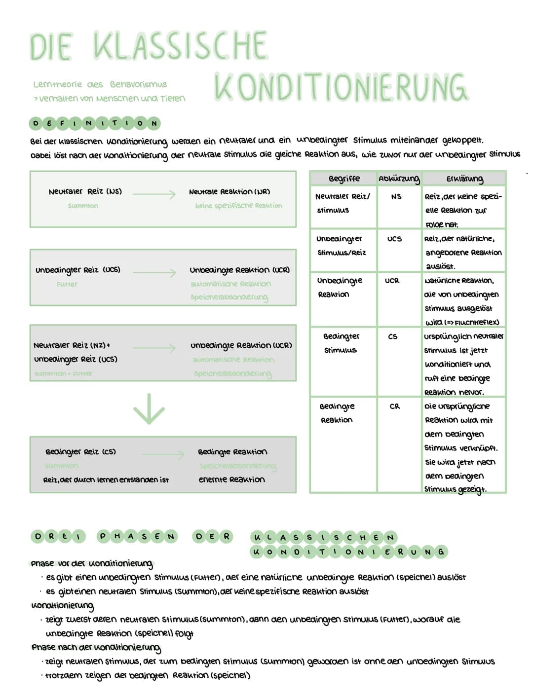 DIE KLASSISCHE
KONDITIONIERUNG
D
EFINITION
Bei der klassischen Konditionierung werden ein neutraler und ein unbedingter Stimulus miteinander