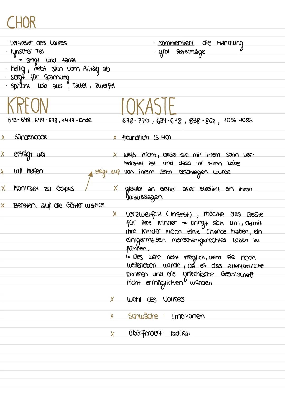 1. Das Orakel 86-88
   Orakelsprüche auflisten , Rolle des orarels
   Rolle Teiresias, Boten, Hirte
   Sverbindung überprüfen

2. Der Chor 7