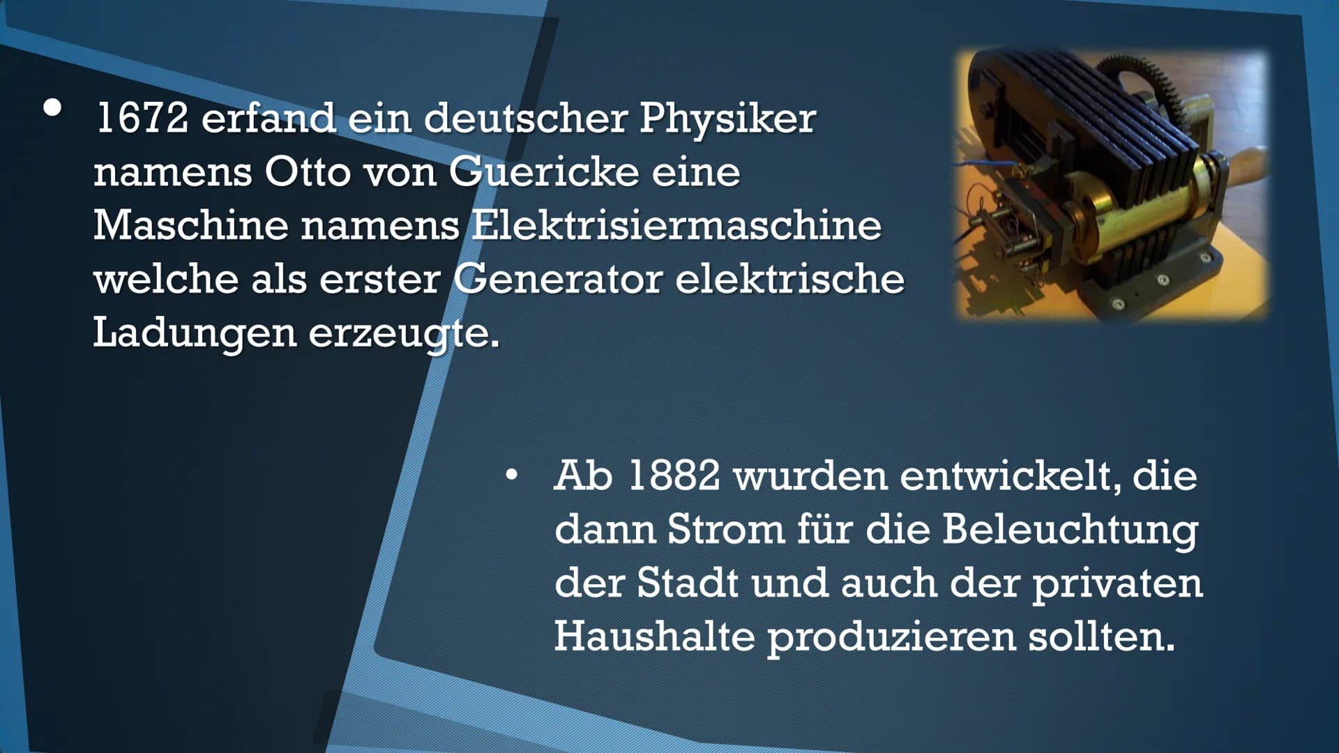 
<p>Die Geschichte der Elektrizität reicht weit zurück. Bereits 600 v. Chr. machte Thales von Milet eine bedeutende Entdeckung, als er ein S