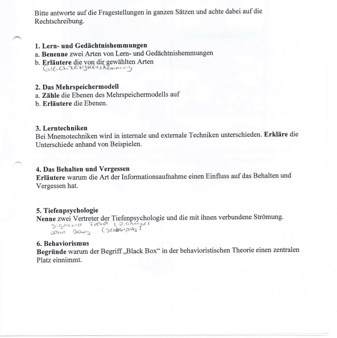 Ulausur Psychologie 15.3.19
Meltem Calisuan 180
Der unbedingte Reiz
fchrt 20 einer unbedingten.
Reaution
(der Magen "weiß", dass das Essen (