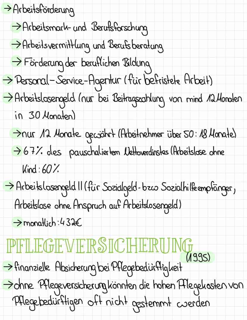 SOZIALVERSICHERUNGEN
→ Solidaritätsprinzip(gleicher Prozentsatz des Buttos für jeden
→Arbeitgeber und Arbeitnehmer bringen jeweils die Hälft