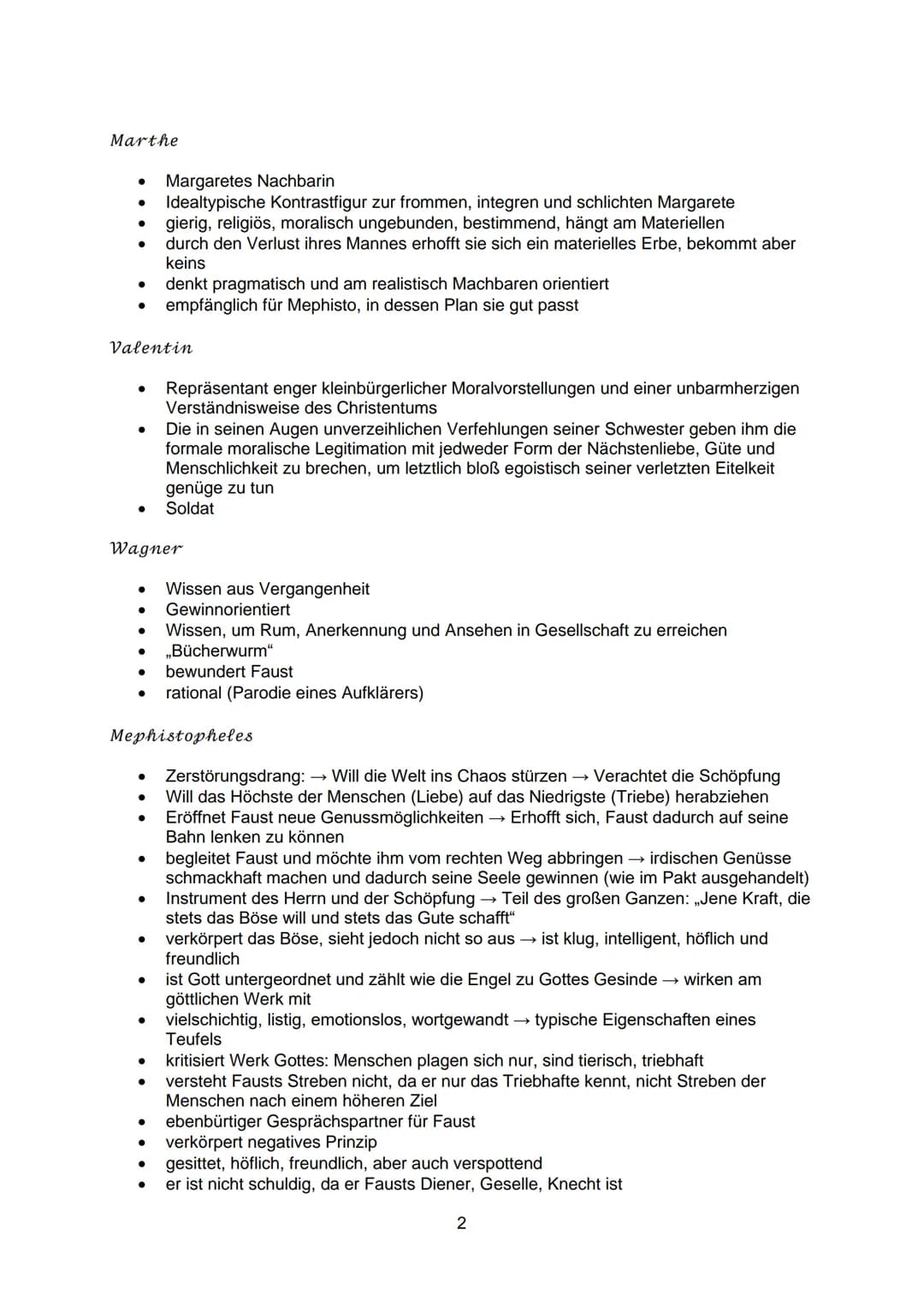 Inhaltsangabe
1. Figuren und Beziehungen
2. Hauptfigur - Mephisto
3. Themen
4. Faust- Menschenbild
5. Faust- Inhalt und Interpretation
6. Fa