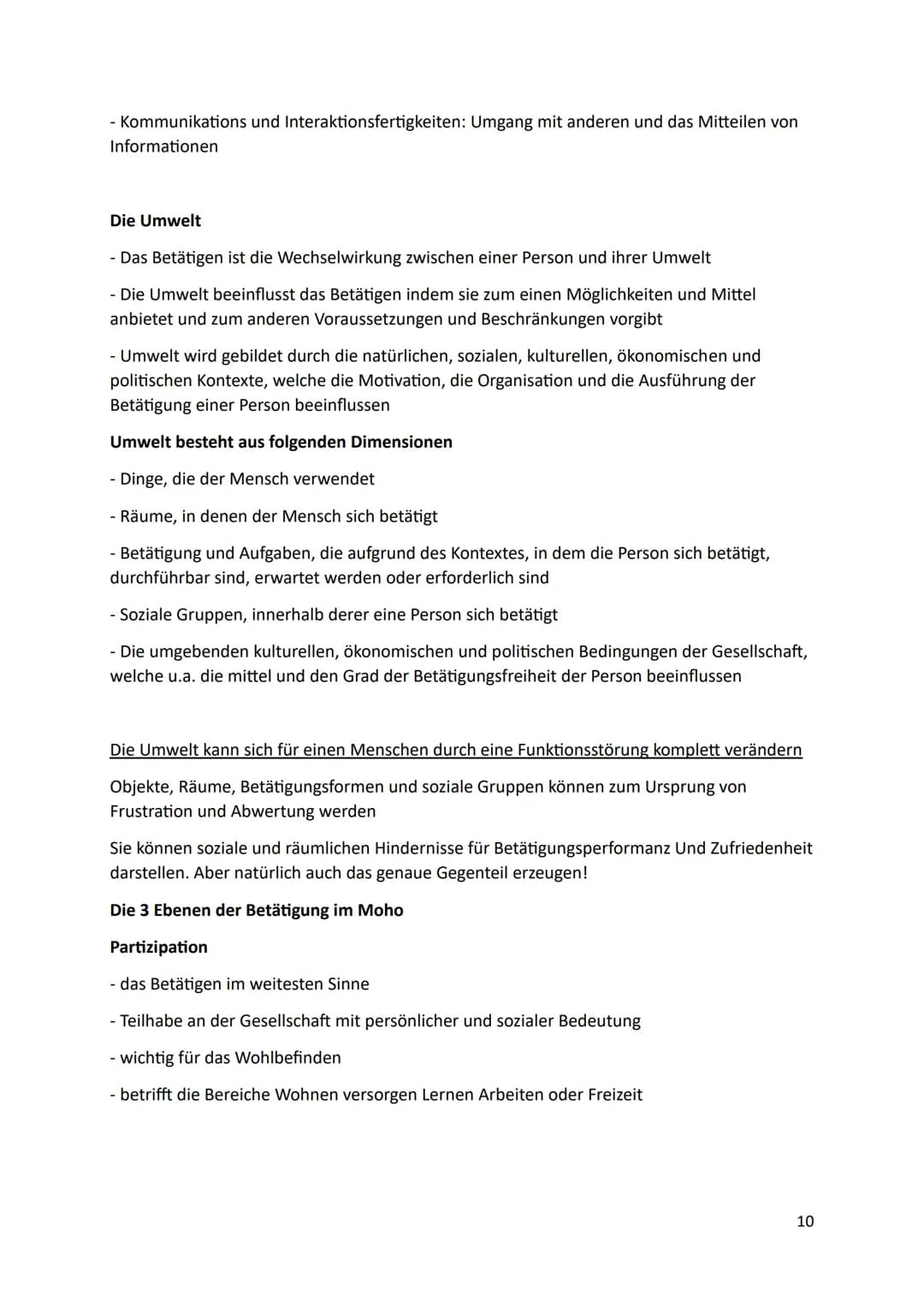 Grundlagen der Ergotherapie 2
Modellarten
Inhaltsmodelle
- PEO: Person Enviroment Occupation Model
- CMOP-E: Canadian Model of Occupational 