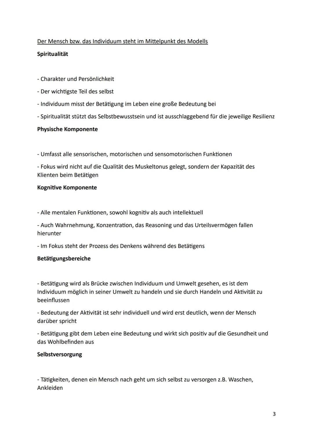 Grundlagen der Ergotherapie 2
Modellarten
Inhaltsmodelle
- PEO: Person Enviroment Occupation Model
- CMOP-E: Canadian Model of Occupational 