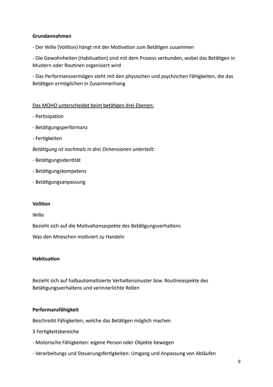 Grundlagen der Ergotherapie 2
Modellarten
Inhaltsmodelle
- PEO: Person Enviroment Occupation Model
- CMOP-E: Canadian Model of Occupational 
