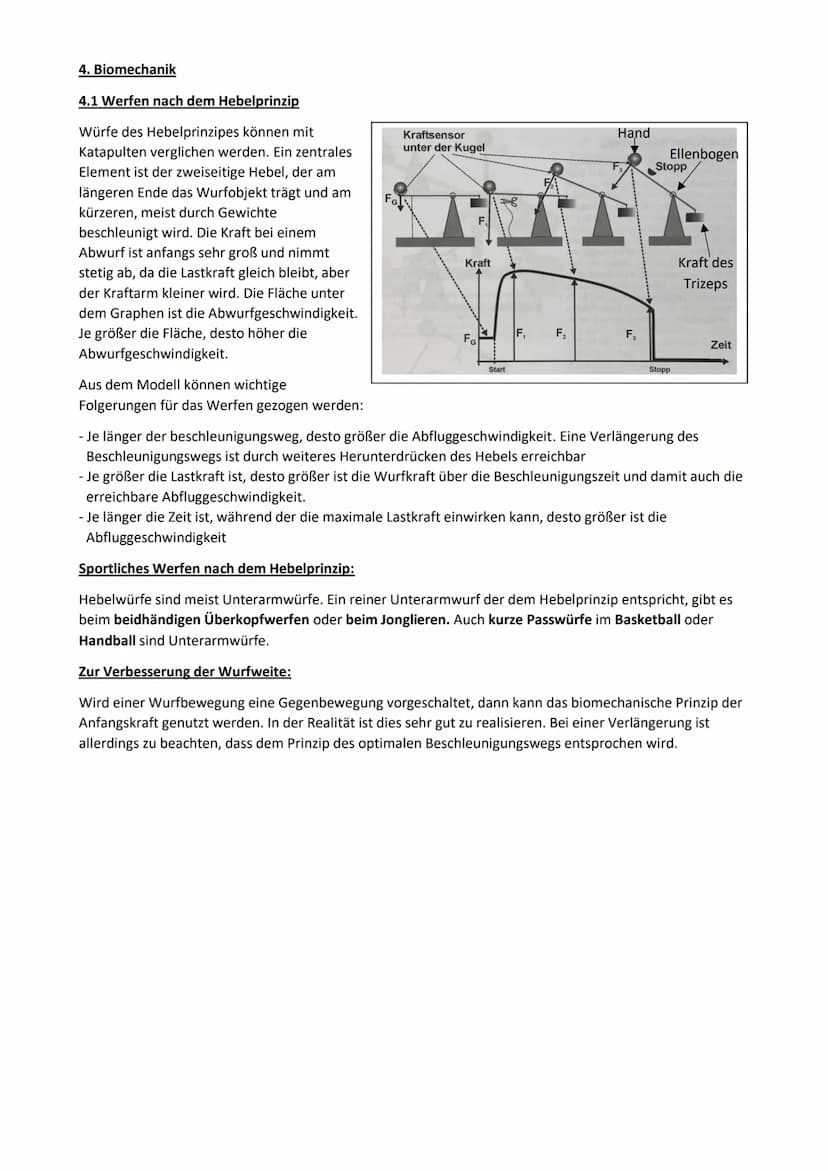 Werfen
Fast alle Würfe im Sport können in 3 Grundformen unterteilt werden. Diese sind Schlagwürfe, Drehwürfe
und Druckwürfe. Dabei gibt es i