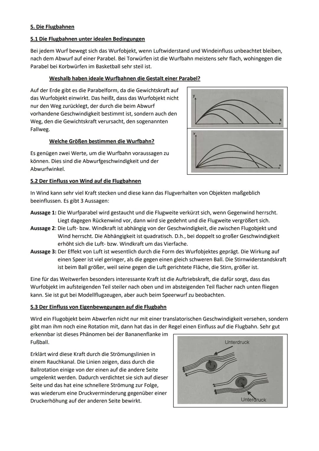 Werfen
Fast alle Würfe im Sport können in 3 Grundformen unterteilt werden. Diese sind Schlagwürfe, Drehwürfe
und Druckwürfe. Dabei gibt es i