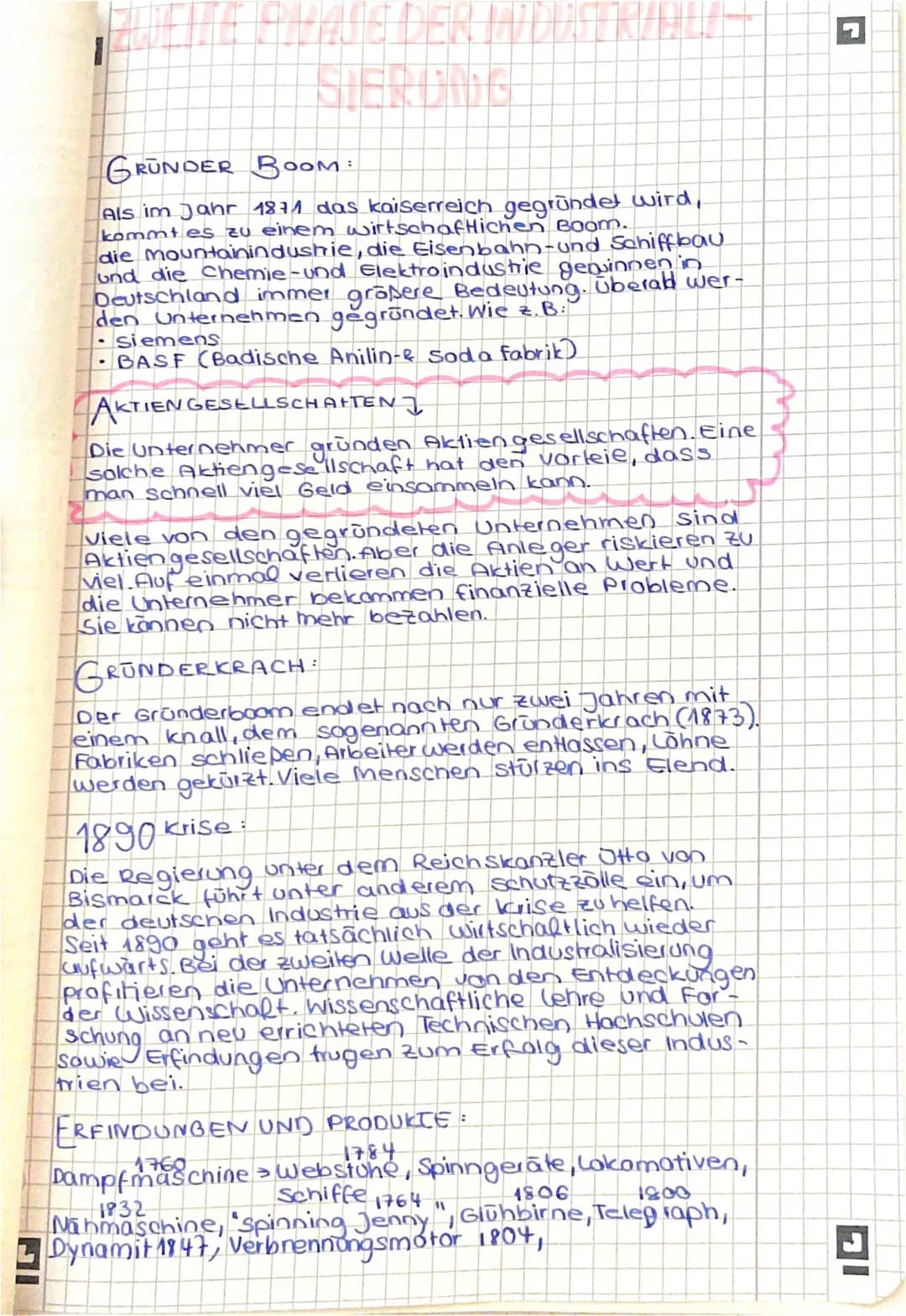 Zweite Phase der Industrialisierung 
