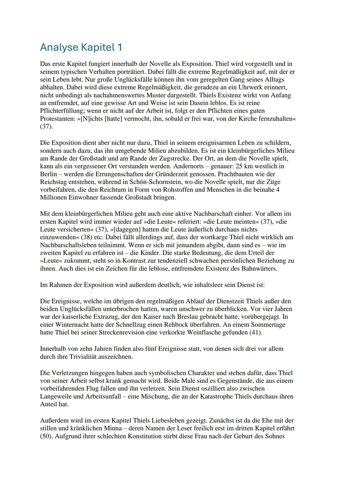 Bahnwärter Thiel
Zusammenfassung
S. 11-17
S. 18-20
S. 21-22
S. 23-27
Damit sich alle Leser:innen in diesem Band schnell zurechtfinden
und da