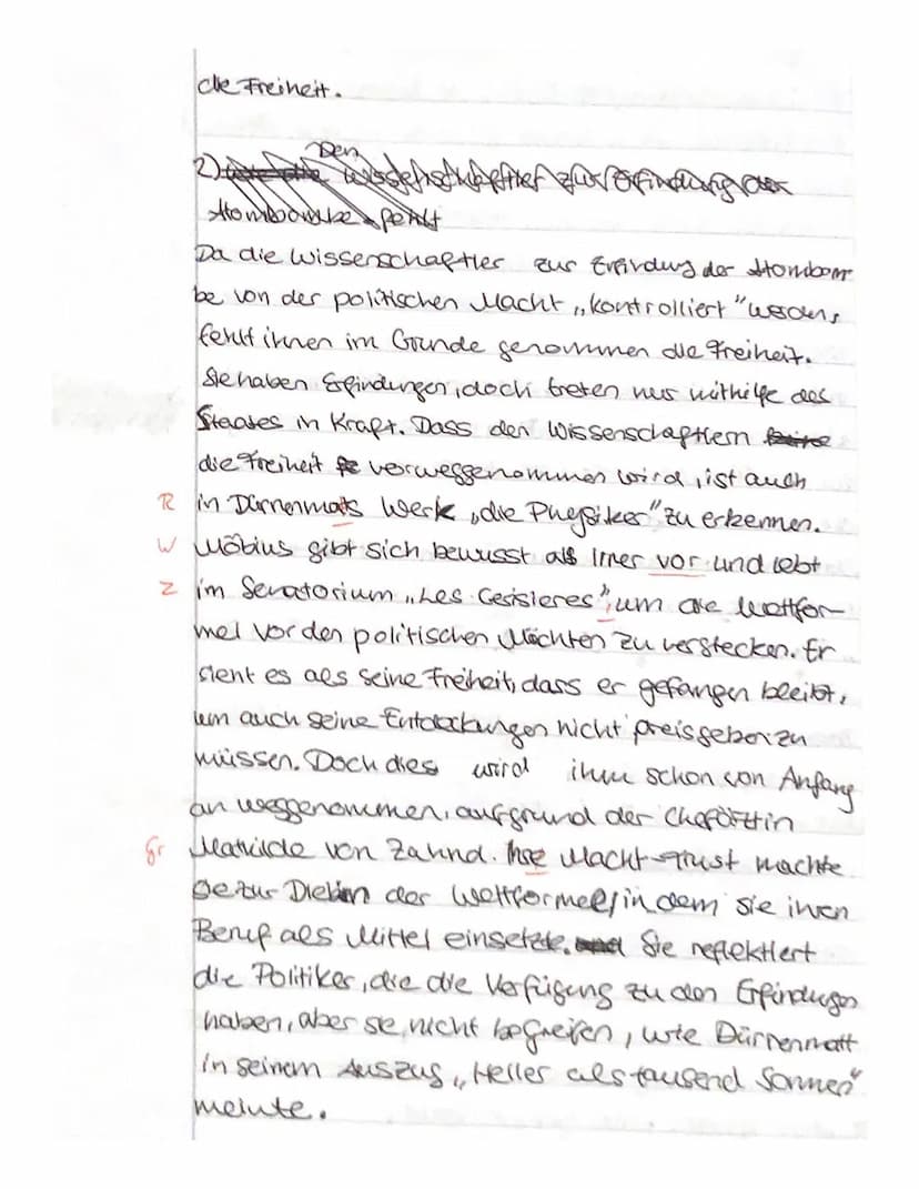 Aufgabenstellung:
1. Analysieren Sie den vorliegenden Auszug aus Friedrich Dürrenmatts Werkausgabe, indem
Sie den Text vorstellen, den Inhal