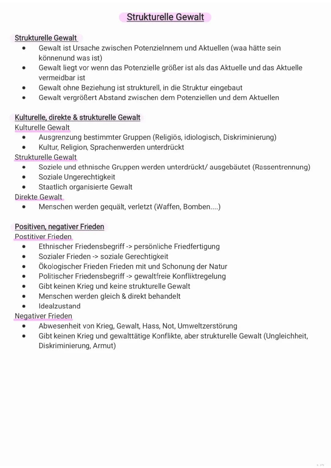 Strukturelle Gewalt