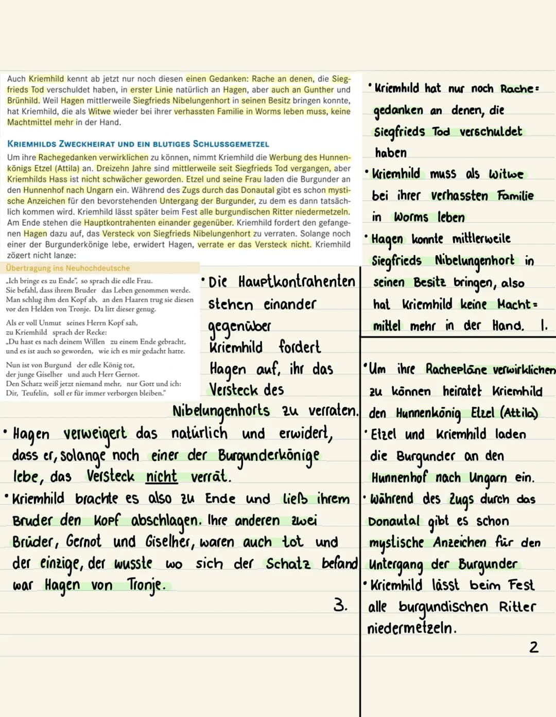 NIBELUNGENLIED
Heldenlied oder Heldenepos?
Wesentliche Handlungselemente des Nibelungenlieds gehen auf die Völkerwanderungszeit
zurück. Es w