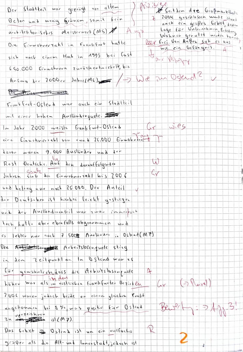 EK GK Q2 ( !
Name:
1 1
Zweite Klausur
23.11.2023
Thema: Aktuelle Tendenzen der Stadtentwicklung
Wandel städtischer Teilräume in europäischen