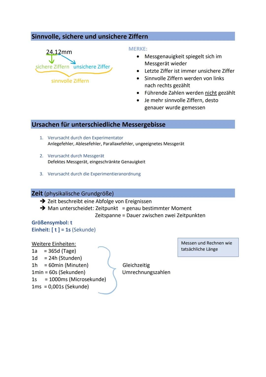 PHYSIK
Physikalische Größe
Maßeinheiten spielen in der Physik eine wichtige Rolle: Jede physikalische Größe
entspricht einer messbaren Eigen