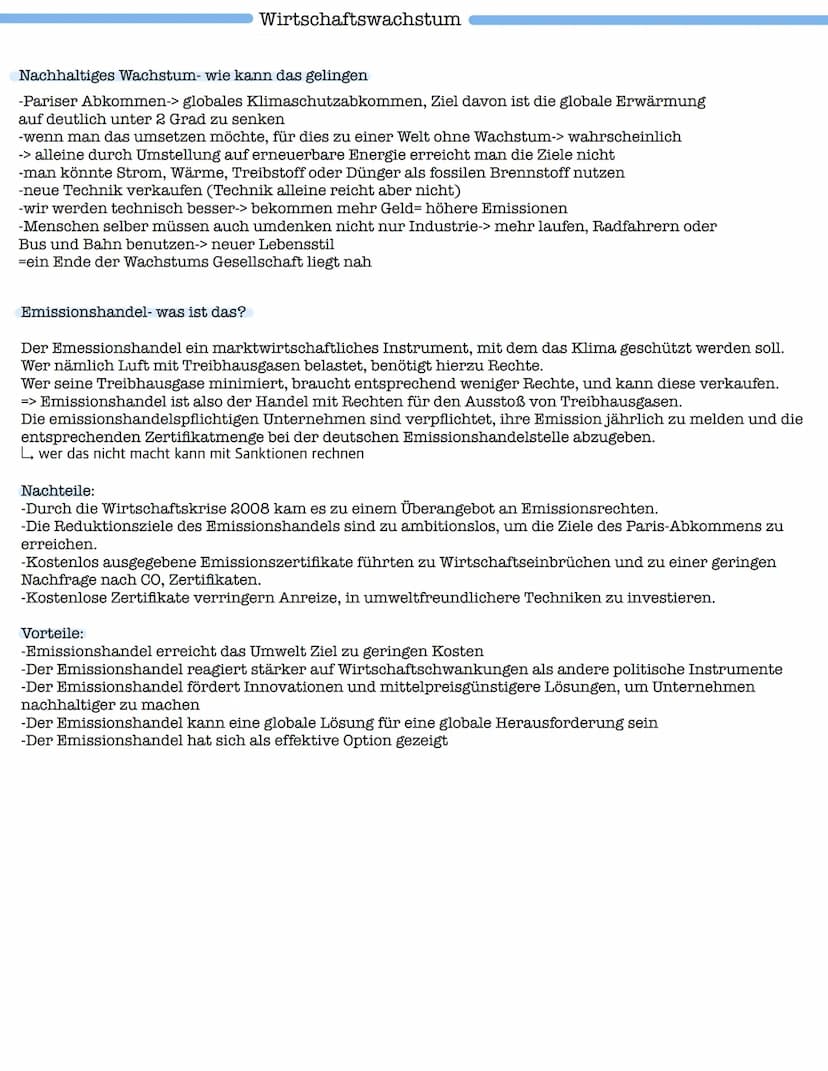 Klausur: BIP und Wirtschaftswachstum
1. BIP (Bruttoinlandsprodukt)
-Vor- und Nachteile (Kritik)
-reales und nominales BIP
-BIP berechnen
-wi