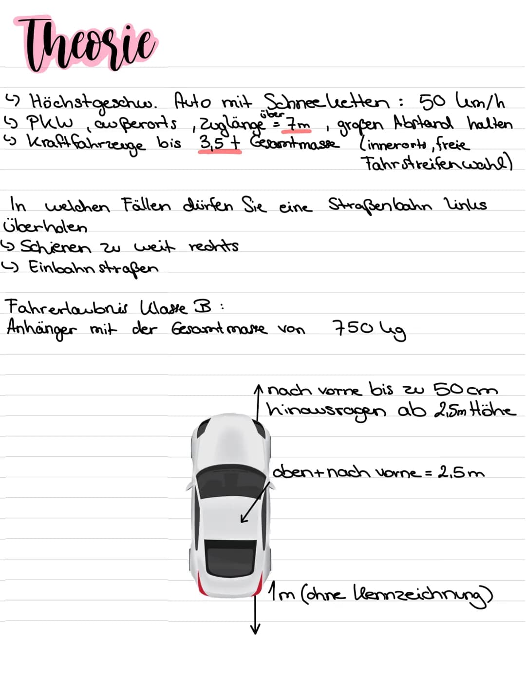 
<p>Hier finden Sie eine Zusammenfassung der wichtigsten theoretischen Inhalte für die Fahrerlaubnisprüfung Klasse B. Diese Zusammenfassung 