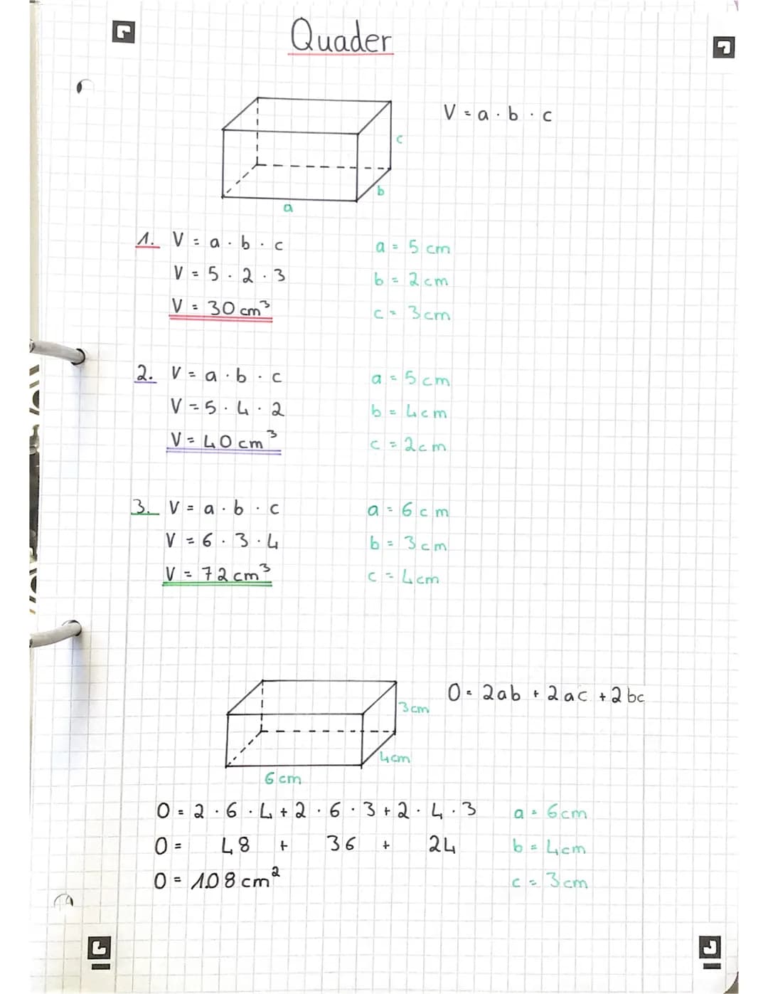 7
L
3.
Flachenberechnung
Würfel
a
a
a
a
la
V = aa a
4.4.4
V=64cm³
a
V=a³
V = aa a
A. Va a a
V = 5
-5-5
V=252-5
V=125 cm³
2. Va a a
V=3.3.3
3