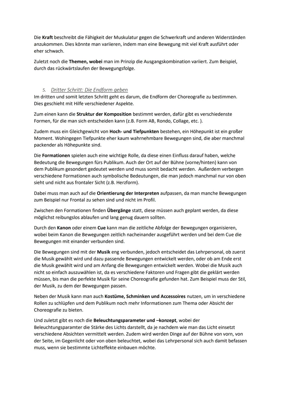 Choreografieren
1. Einführung
Unter Choreografieren versteht man erstmal einen Tanzvortrag zu entwerfen und technisch sowie
künstlerisch umz