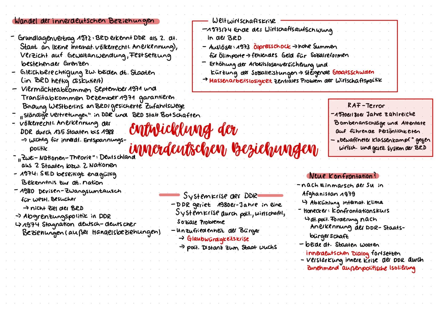 innerdeutsche Beziehungen bis 1966
- 1960 Politik der Stärke"
Glaube Starker Weststaat könne System
der Su destabilisieren.

Ablehnung des D