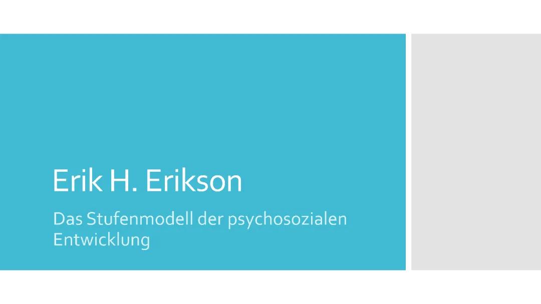 Erikson Stufenmodell: Einfach erklärt und als PDF