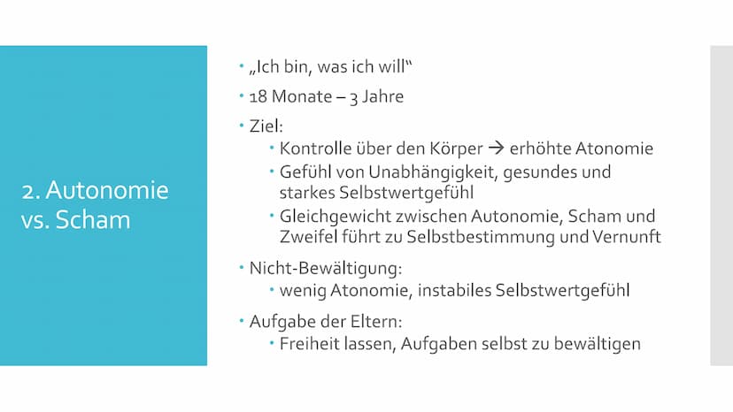 Erik H. Erikson
Das Stufenmodell der psychosozialen
Entwicklung Allgemeines
• ,,Die Konflikte eines Menschen repräsentieren, wie er wirklich
