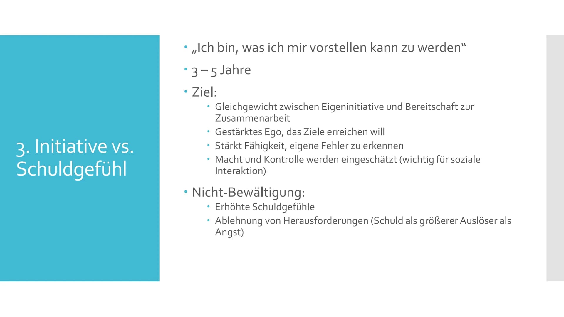 Erik H. Erikson
Das Stufenmodell der psychosozialen
Entwicklung Allgemeines
• ,,Die Konflikte eines Menschen repräsentieren, wie er wirklich