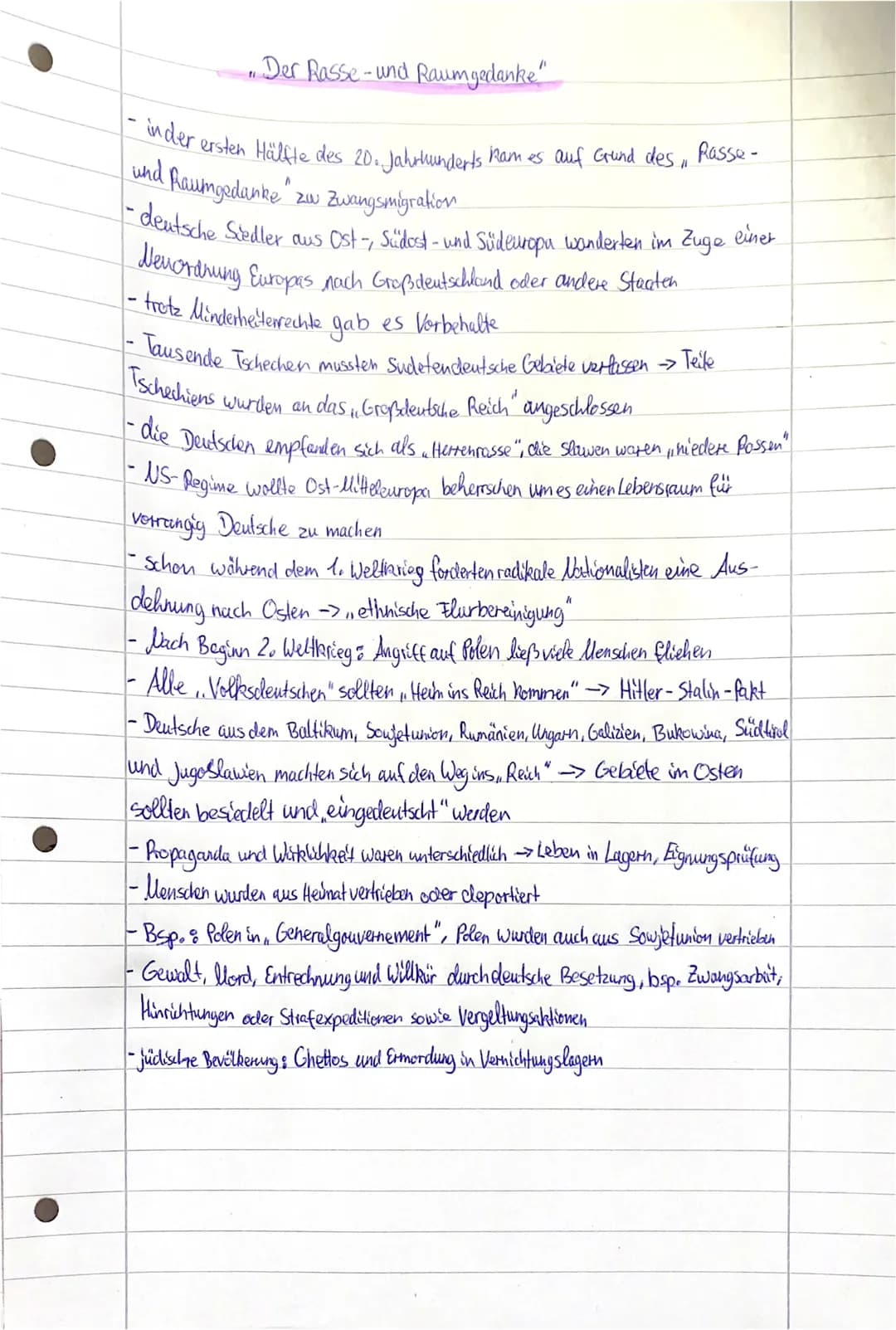"Der Rasse- und Raumgedanke"
in der ersten Hälfte des 20. Jahrhunderts Ram es auf Grund des "
und Raumgedanke zw
"
zu Zwangsmigration
deutsc