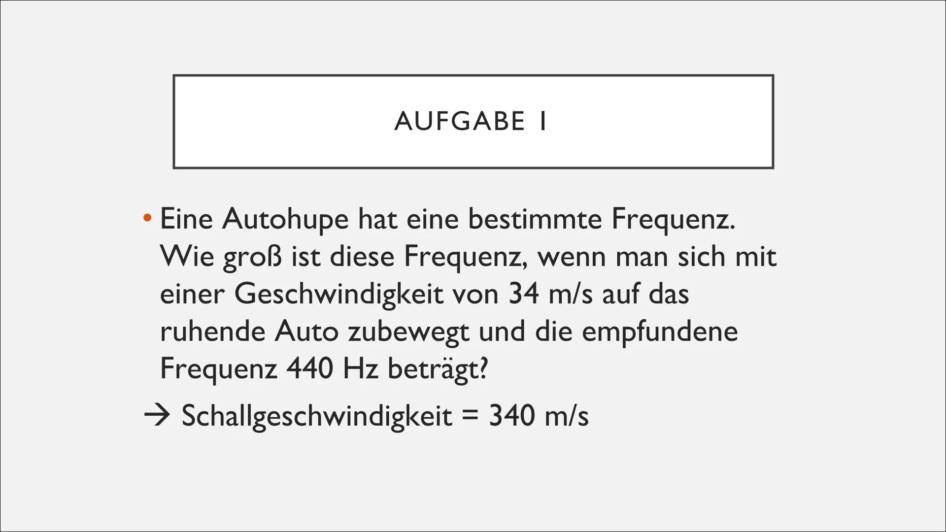   DOPPLEREFFEKT
Physik-GFS J2, Valentina Arnold ●
●
●
●
Definition/Erklärung
Akustischer Dopplereffekt
Analyse - 1. Fall: Schallquelle beweg