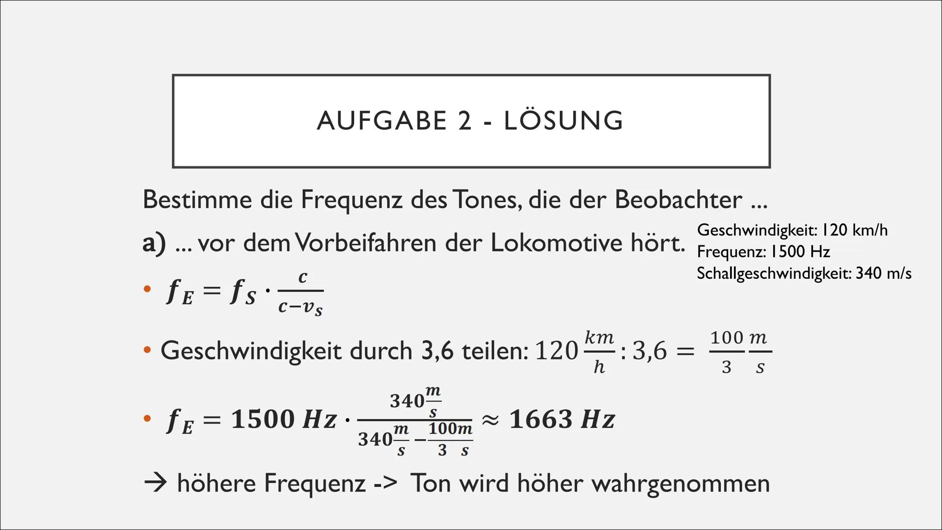   DOPPLEREFFEKT
Physik-GFS J2, Valentina Arnold ●
●
●
●
Definition/Erklärung
Akustischer Dopplereffekt
Analyse - 1. Fall: Schallquelle beweg