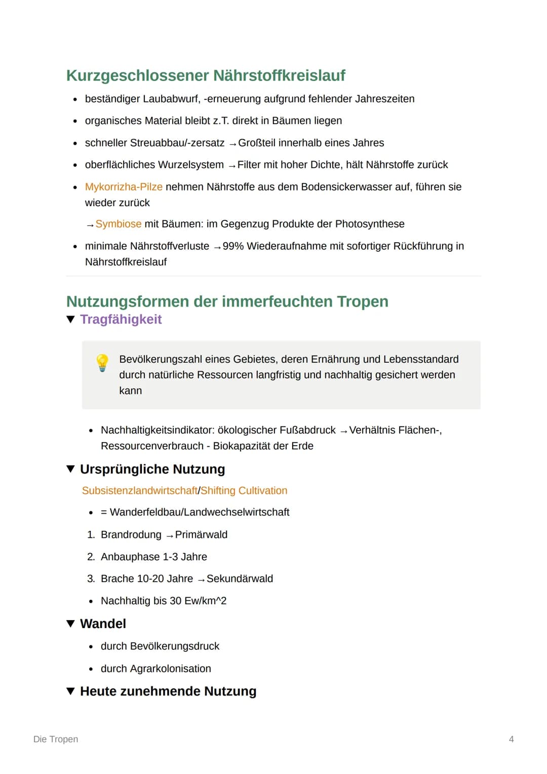 Die Tropen
Einteilung der Tropen
Immerfeuchte Tropen
Wechselfeuchte
(sommerfeuchte) Tropen
Trockene Randtropen
●
▼ Klima
Die Tropen
0° -10°
