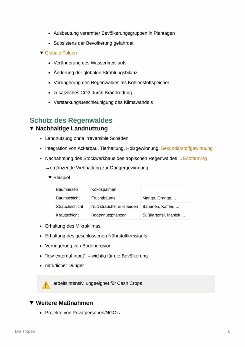 Die Tropen
Einteilung der Tropen
Immerfeuchte Tropen
Wechselfeuchte
(sommerfeuchte) Tropen
Trockene Randtropen
●
▼ Klima
Die Tropen
0° -10°
