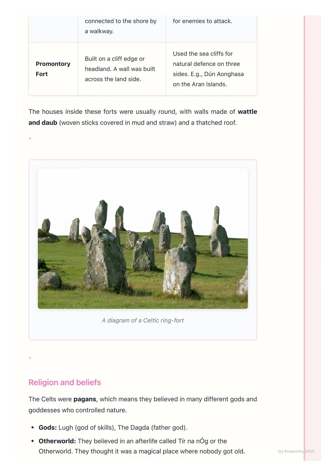 # The Iron Age and the Celts

## An introduction to the Iron Age

The Iron Age in Ireland started around 600 BC. It's called the Iron Age be