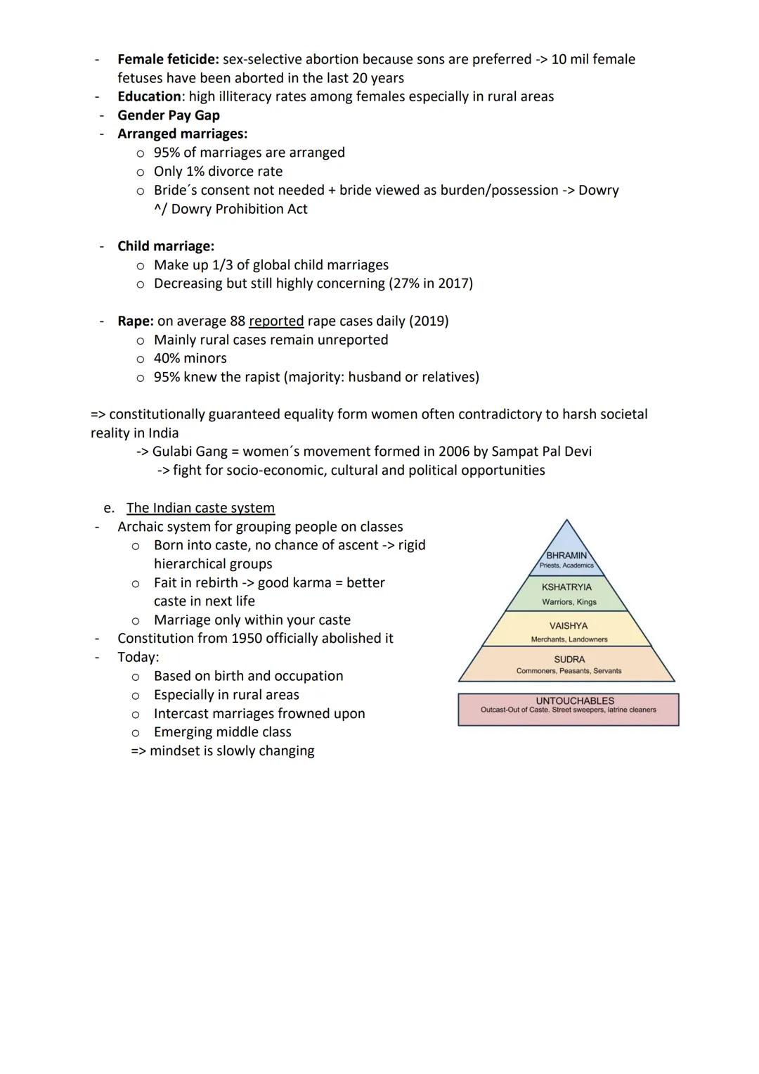 # India - a country of contrast

1.  History of India
    a. colonization 1858-1947
    - 17th century: European trading companies -> 18th c