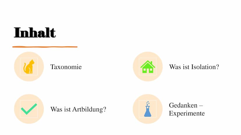 Isolation
und
Artbildung
- Evolution der
biologischen Vielfalt ,,Auch die Isolierung ist ein wichtiges Element bei der (...) Veränderung der