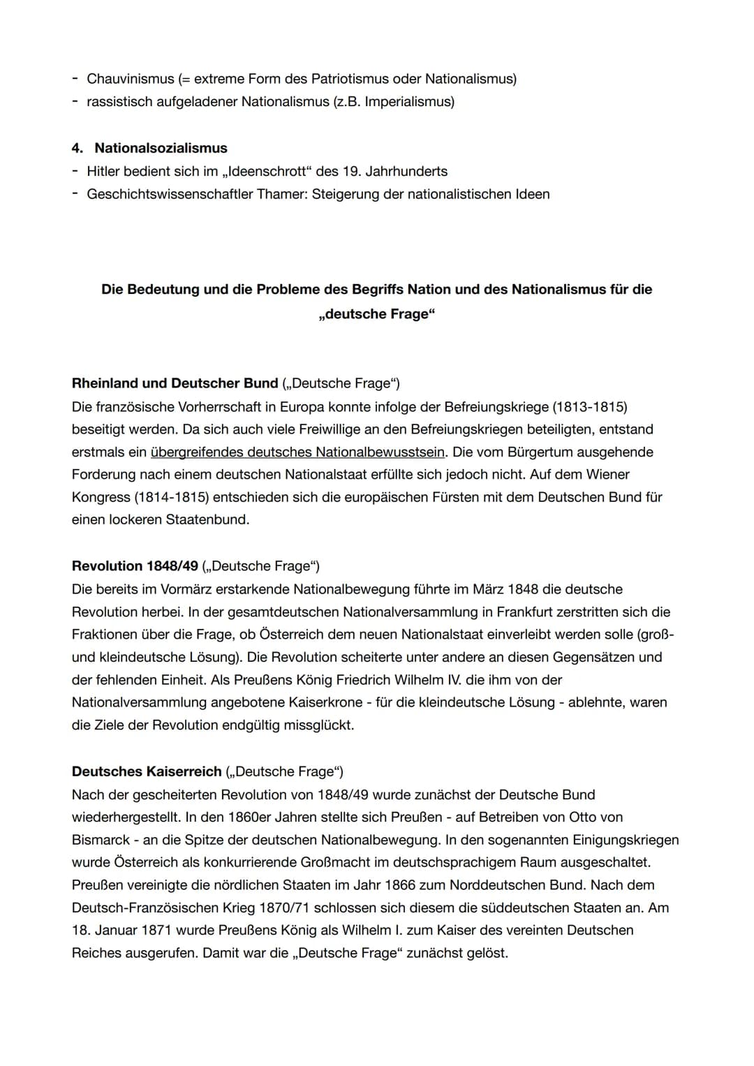 Geschichte Abitur: Zusammenfassungen & Aufgaben 2024 - Nationalismus & Revolution 1848