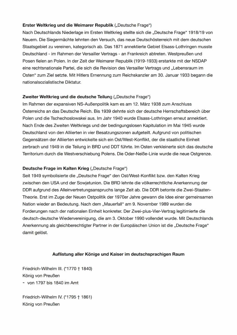 Funktionswandel des Nationalismus im 19. Jahrhundert
Napoleonische Zeit
Abitur: Geschichte 2022
Restauration
,,Einheit und Freiheit"
Forderu