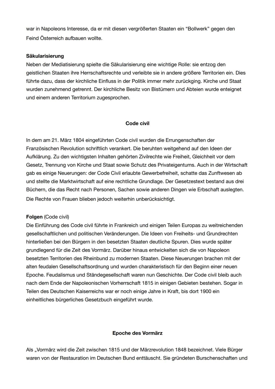 Funktionswandel des Nationalismus im 19. Jahrhundert
Napoleonische Zeit
Abitur: Geschichte 2022
Restauration
,,Einheit und Freiheit"
Forderu