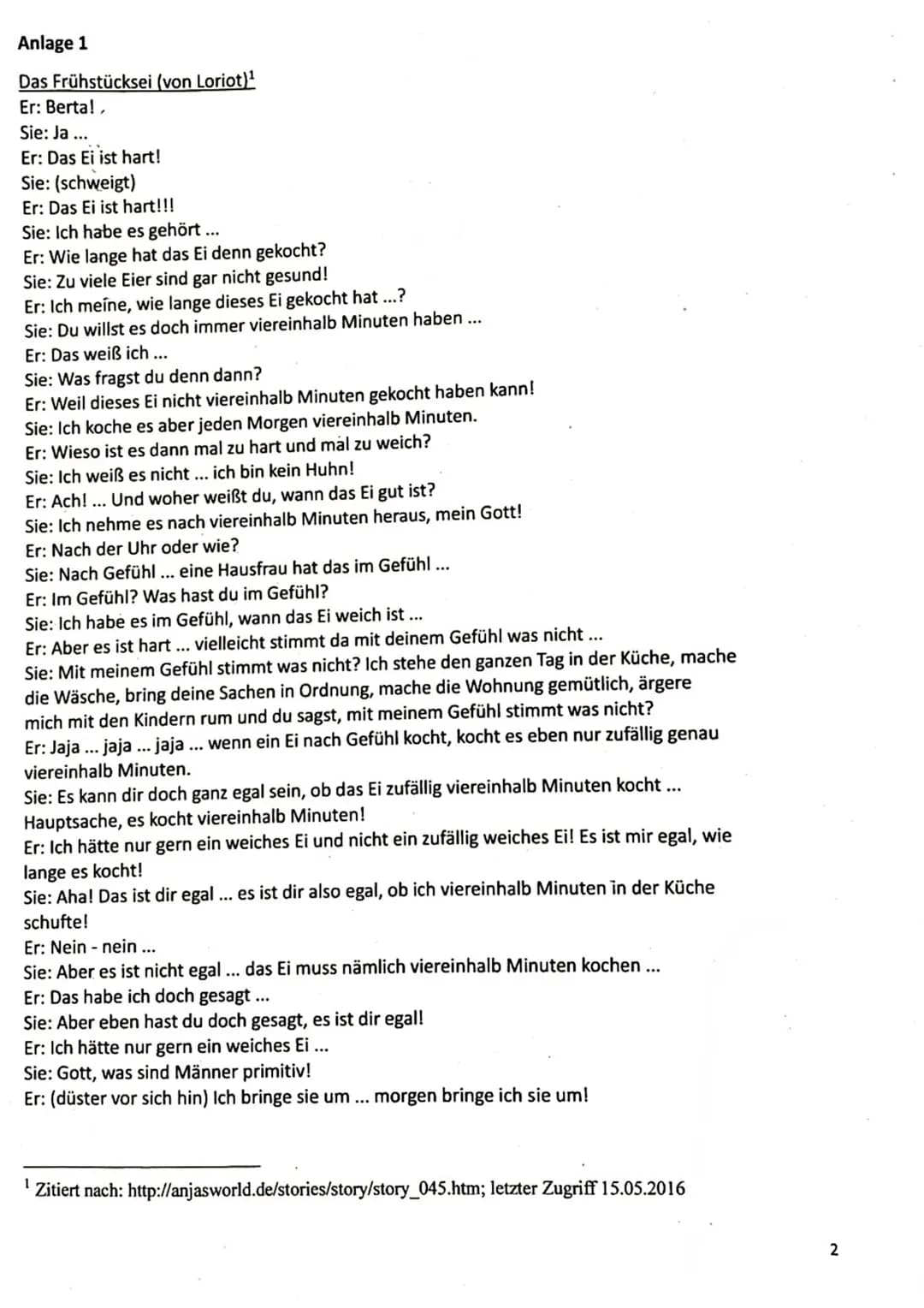 1
25
•
2
10
Aufgabe:
3
8
29-28
10
Viel Erfolg! Ⓒ
Bewertungsschlüssel
1. Lesen Sie den Dialog in der Anlage 1 und analysieren Sie ihn mithilf