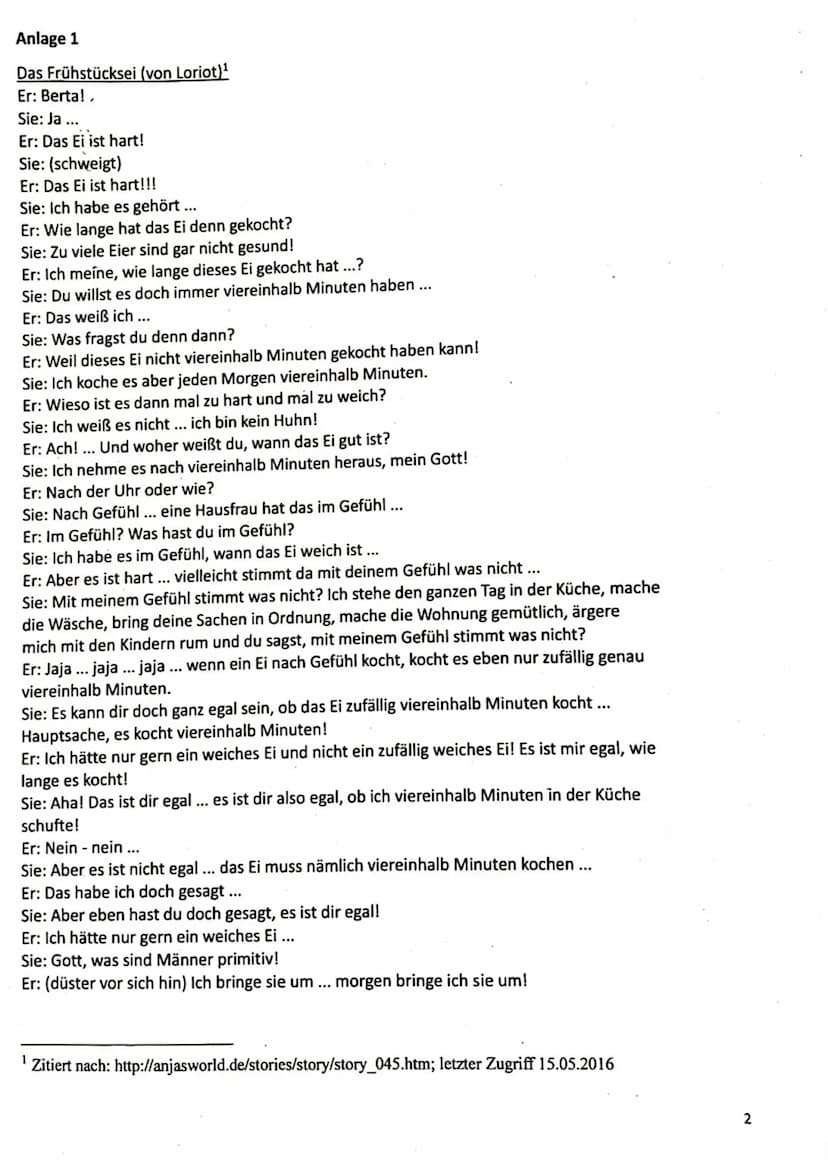 1
25
•
2
10
Aufgabe:
3
8
29-28
10
Viel Erfolg! Ⓒ
Bewertungsschlüssel
1. Lesen Sie den Dialog in der Anlage 1 und analysieren Sie ihn mithilf