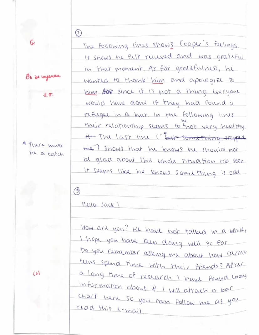More belp
Assignments:
I Summary
(14 Points)
a) Read the following extract from the novel Coast to Coast in which Matthew Jackson takes his
